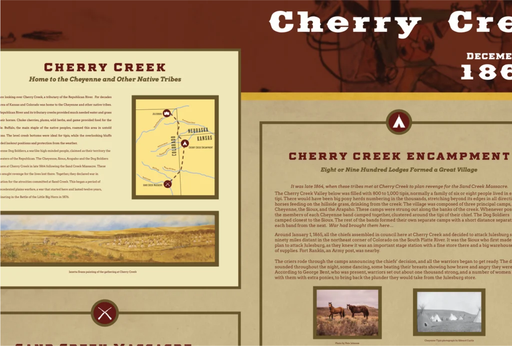 Thumbnail image of the Cherry Creek Encampment Historical Marker.